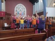 Singing in Ilkeston warm-up